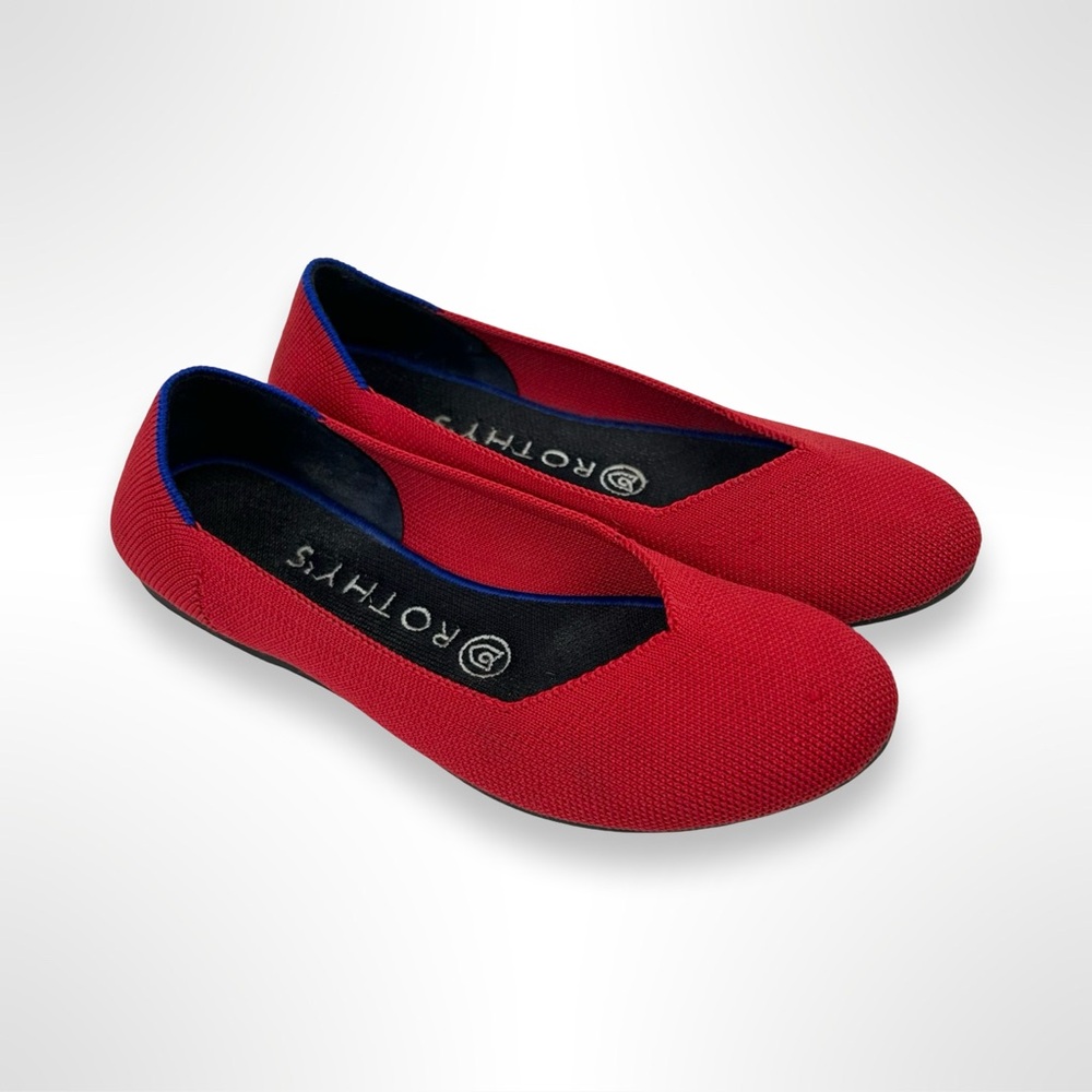 ROTHYS the flat red knit flats